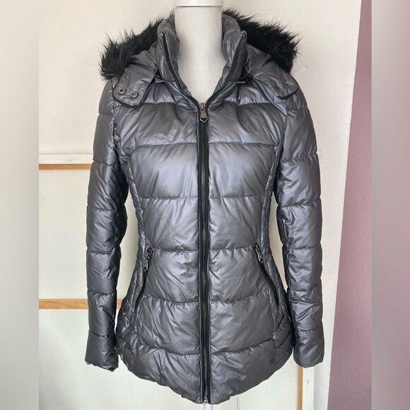 Nanette Lepore NWOT puffer parka w/ faux fur trimmed detachable hood🎉 - Picture 1 of 13